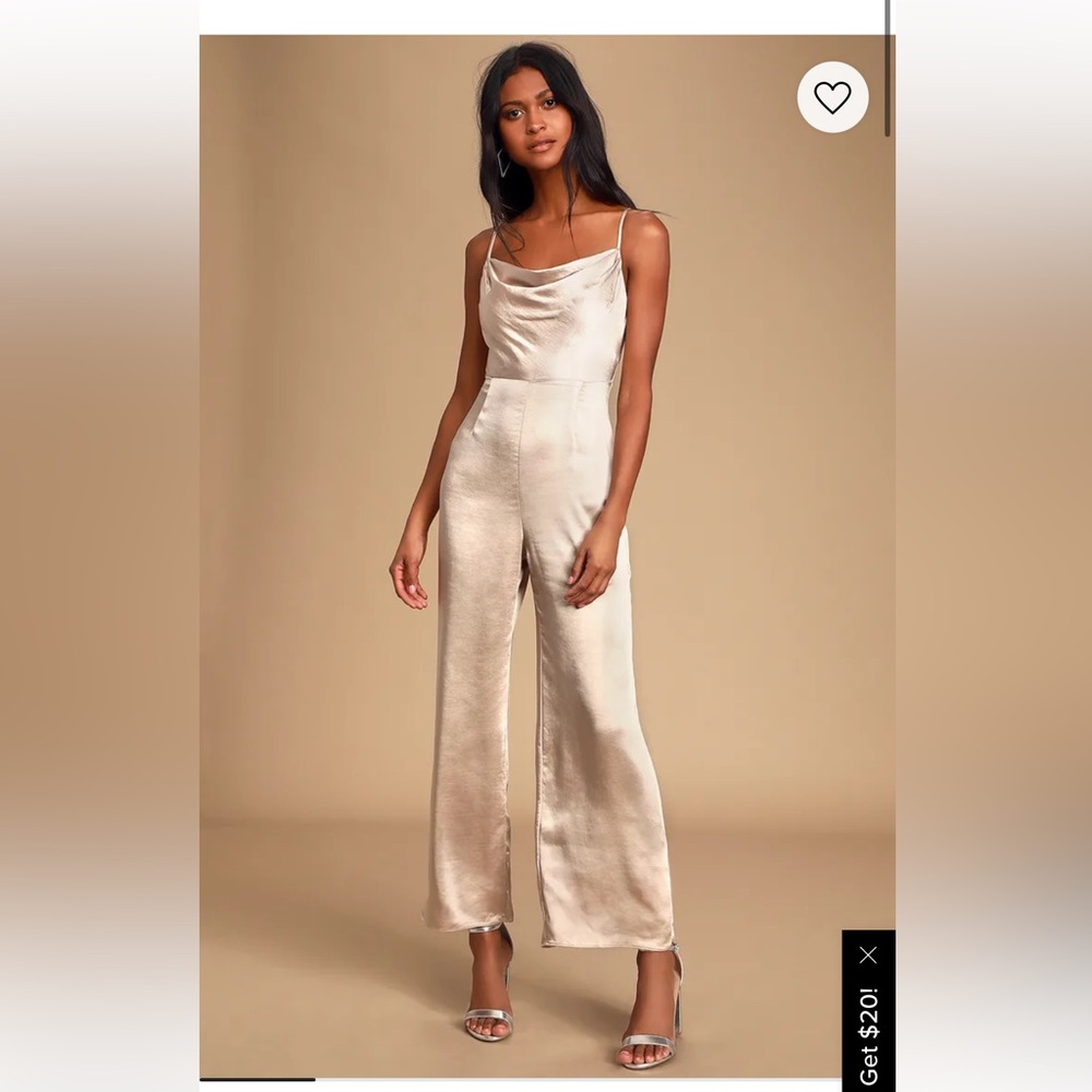 Lulu’s Satin Jumpsuit - Size M